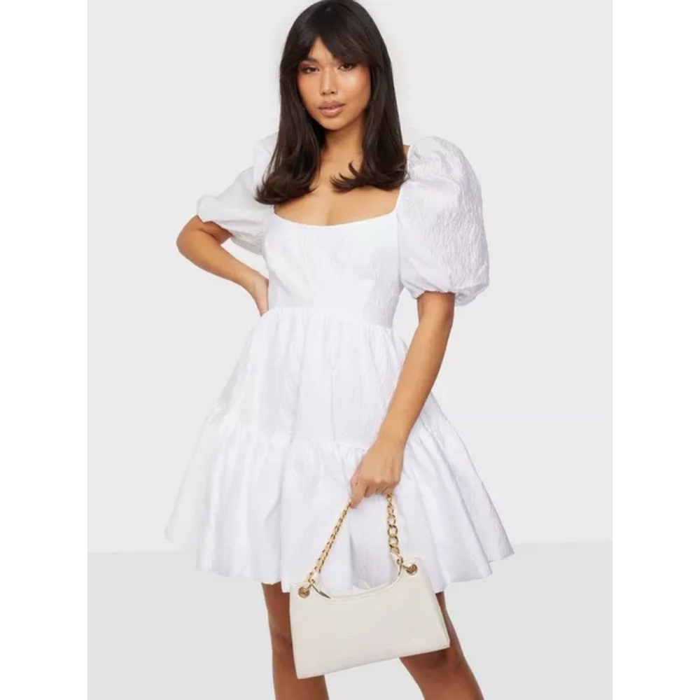Bardot Mini Tiered Bow Back Dress